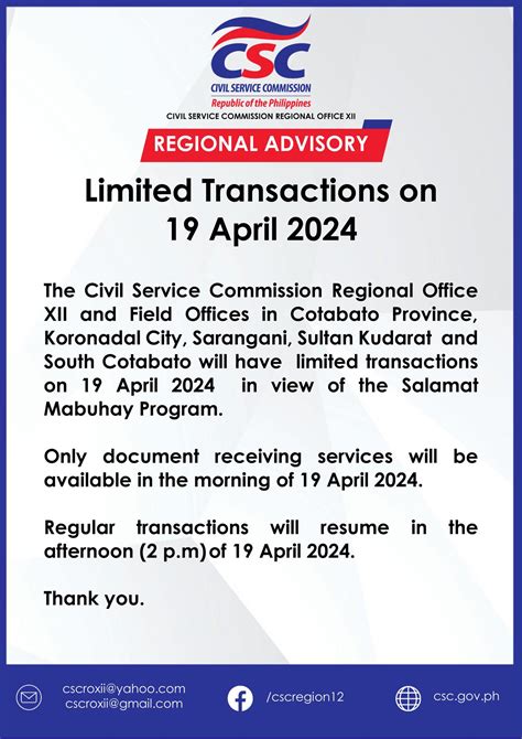 civil service koronadal|Civil Service Commission Regional Office 12 Koronadal City.